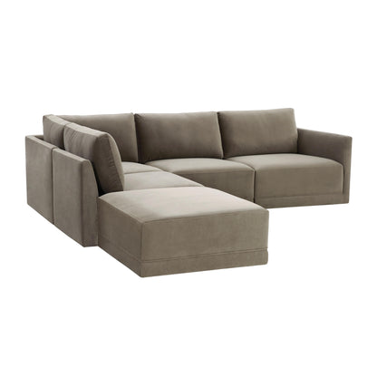 Bree Taupe Modular LAF Sectional