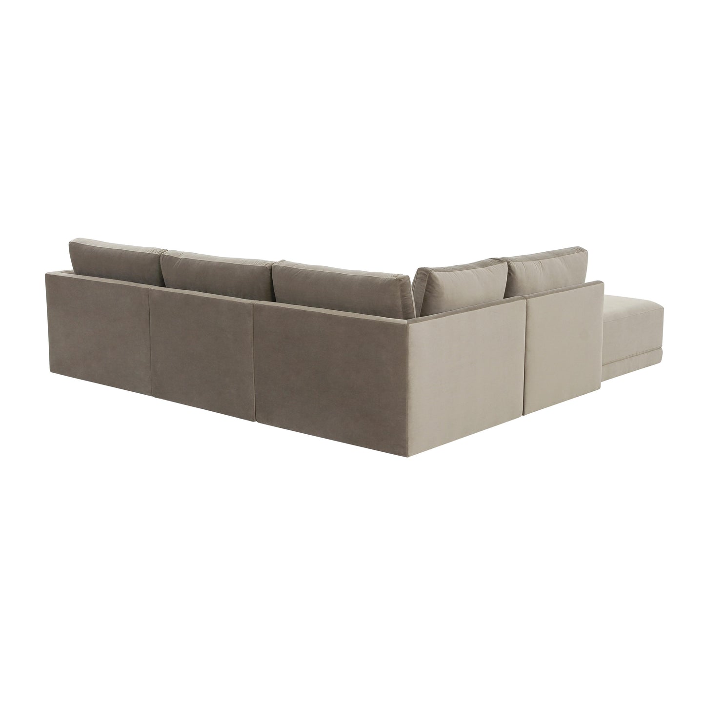 bree taupe modular laf sectional