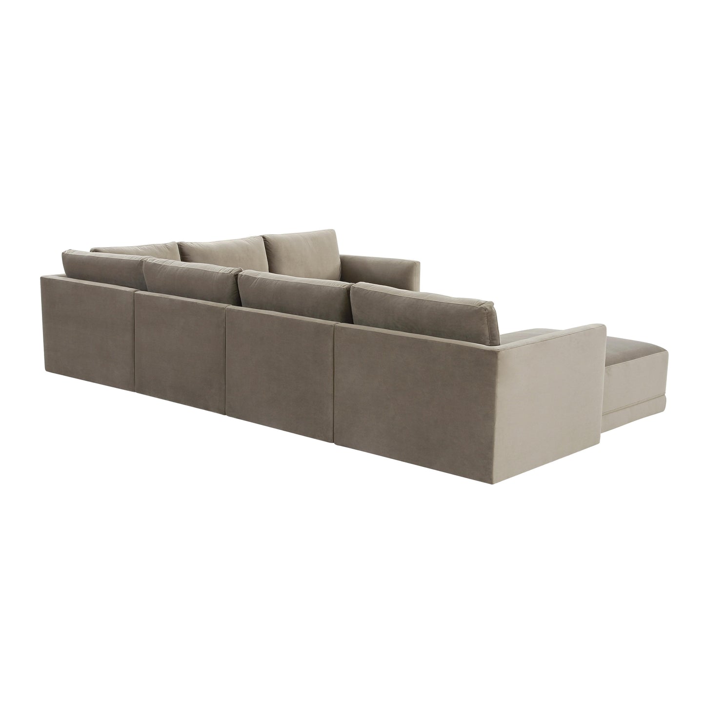 bree taupe modular large chaise sectional