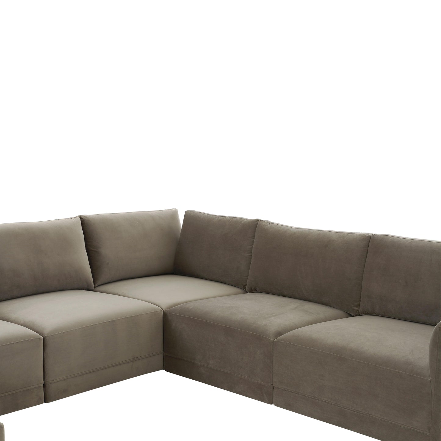 bree taupe modular large chaise sectional