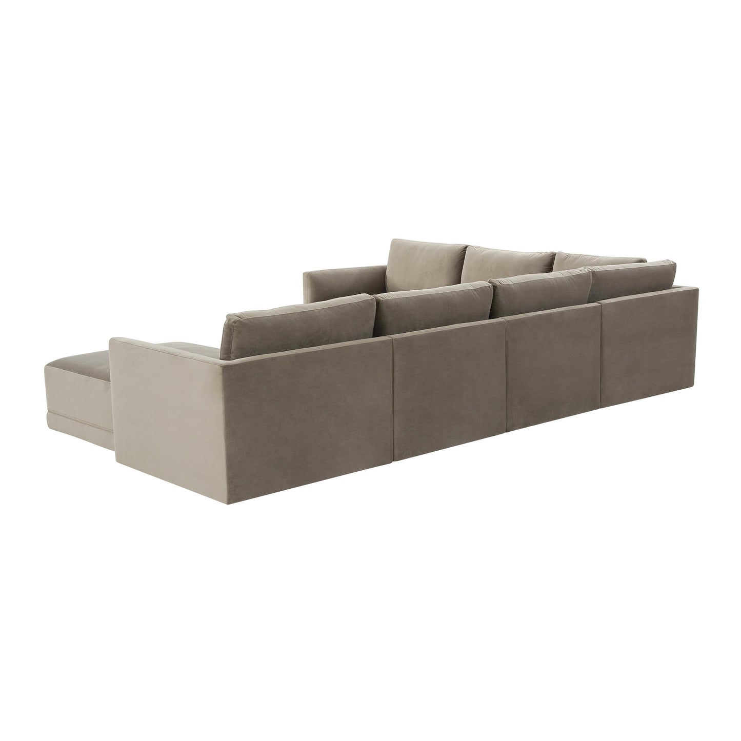 bree taupe modular large chaise sectional