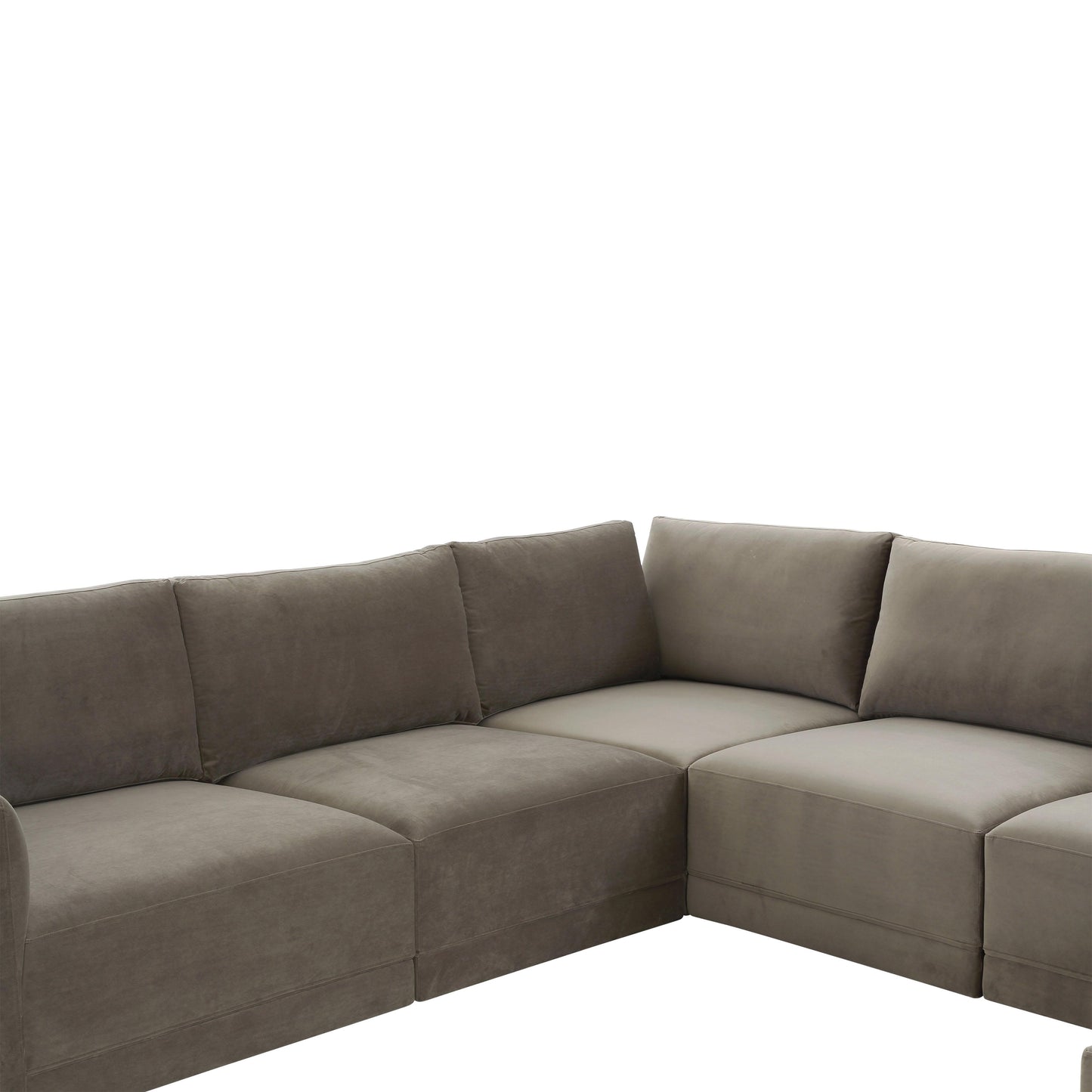 bree taupe modular large chaise sectional