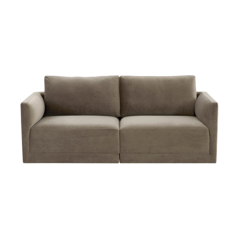 Margaux Versailles 74" Performance Velvet Modular Loveseat - image 3