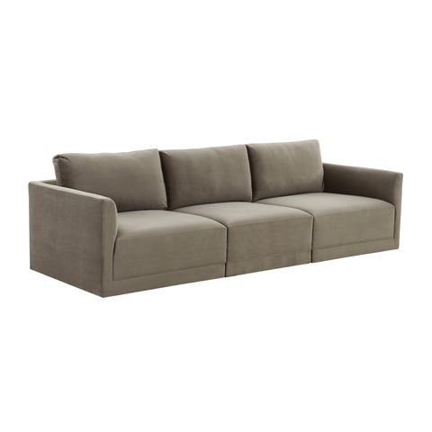 Margaux Versailles 105" Performance Velvet Modular Sofa - image 1