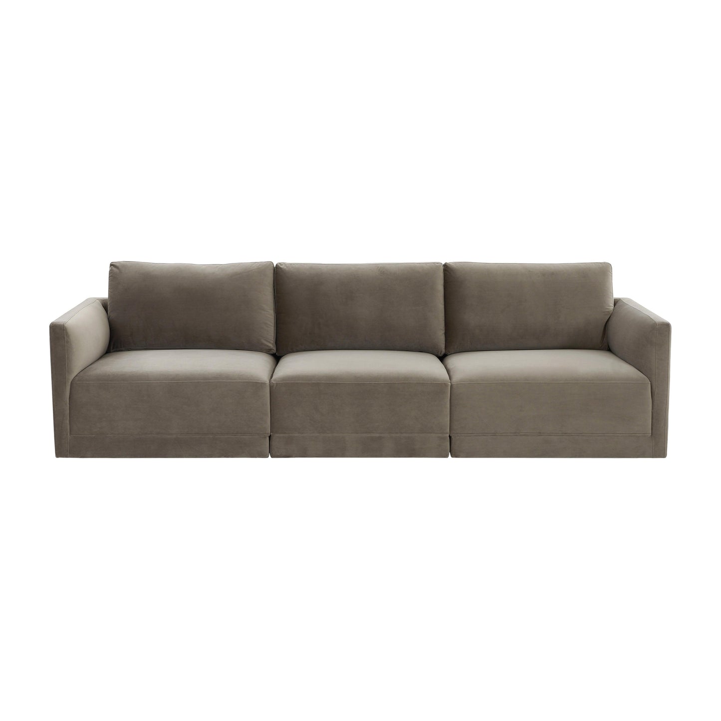 bree taupe modular sofa