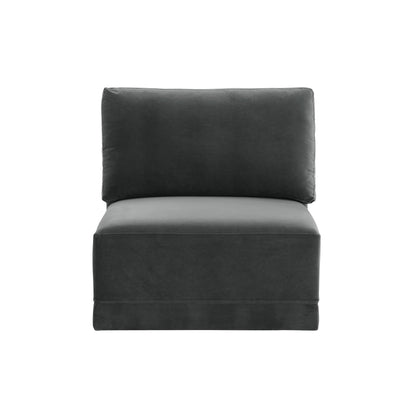 Bree Charcoal Armless Chair