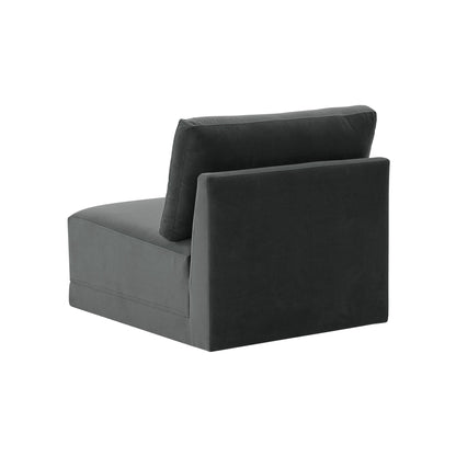 Bree Charcoal Armless Chair