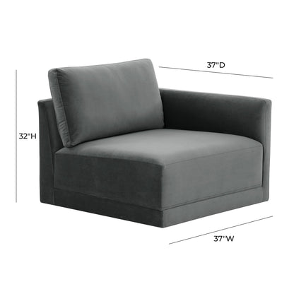 Bree Charcoal RAF Corner Chair