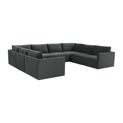 Bree Charcoal Modular Large U Sectional