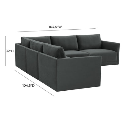 Bree Charcoal Modular L Sectional