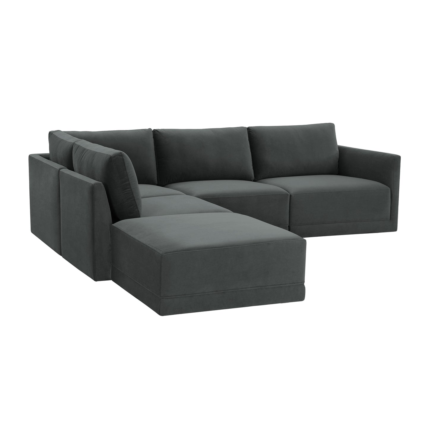 bree charcoal modular laf sectional