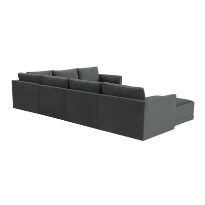 Bree Charcoal Modular Large Chaise Sectional