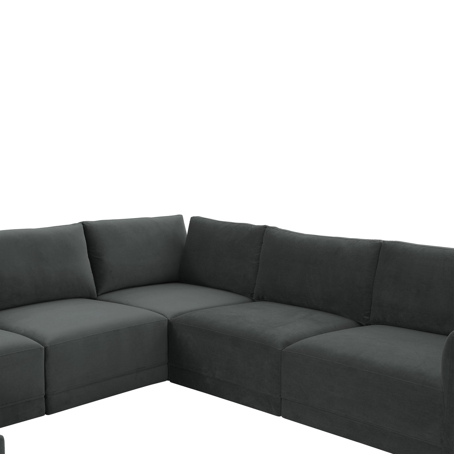 bree charcoal modular large chaise sectional