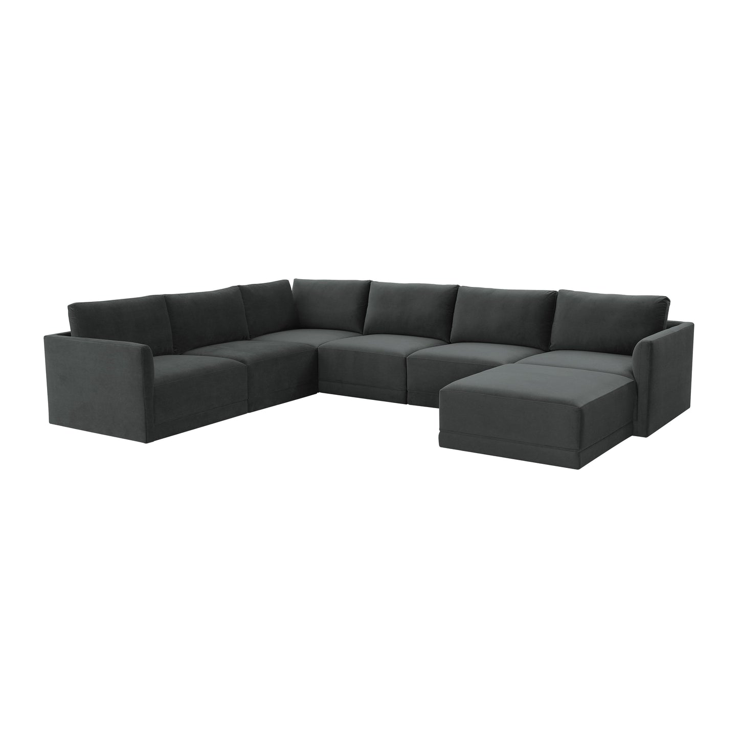 bree charcoal modular large chaise sectional