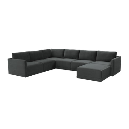 Bree Charcoal Modular Large Chaise Sectional