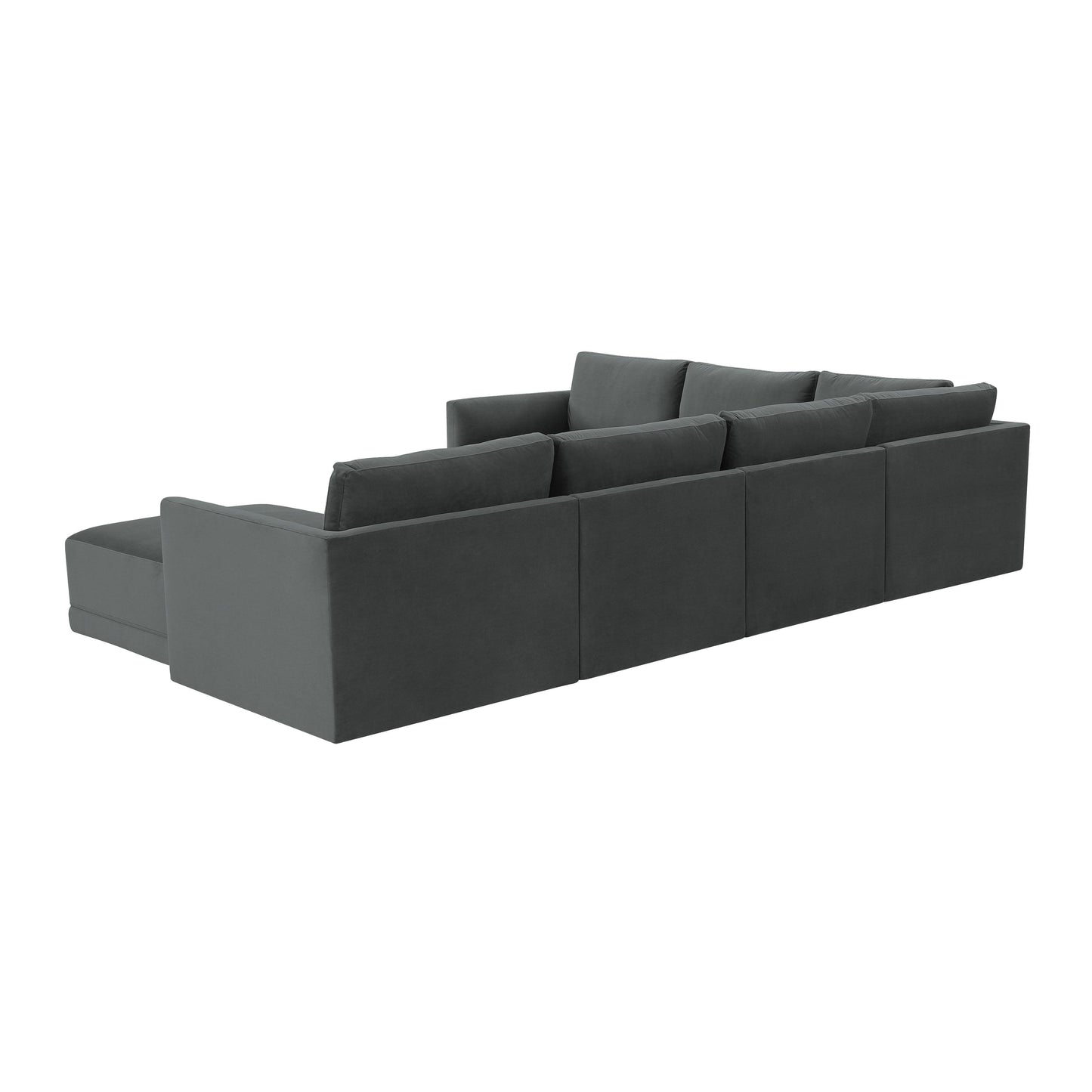 bree charcoal modular large chaise sectional