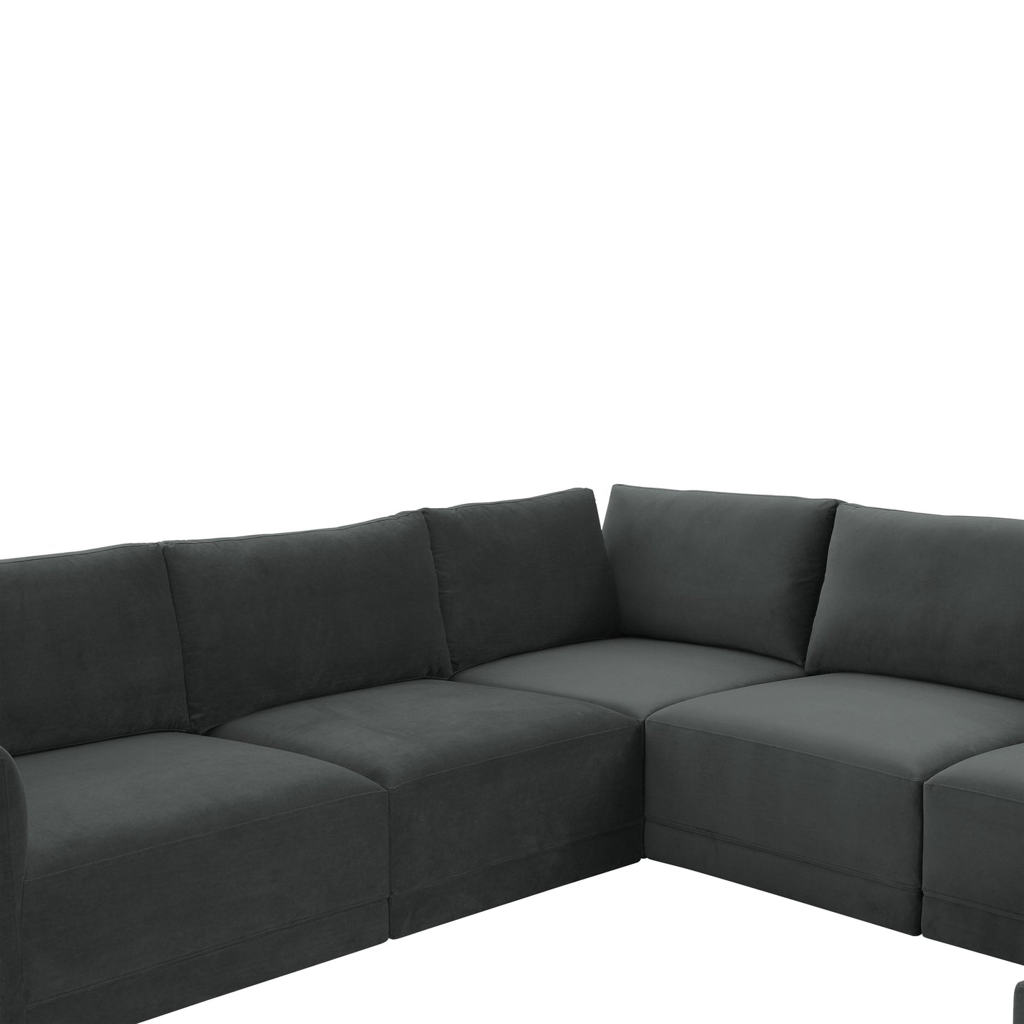 bree charcoal modular large chaise sectional