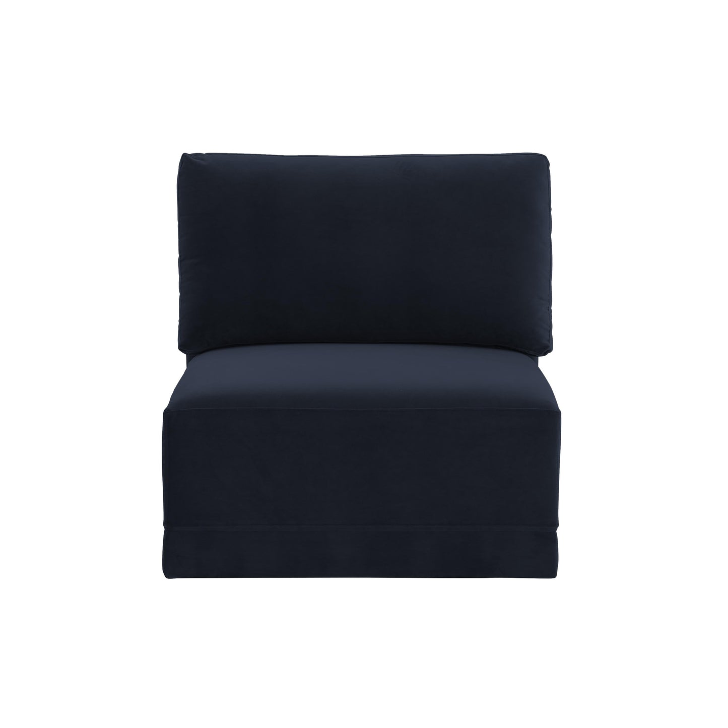 bree navy armless chair