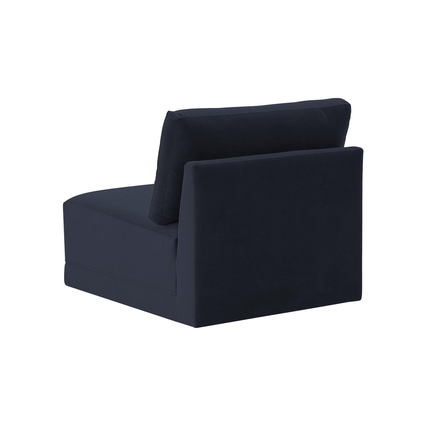 bree navy armless chair