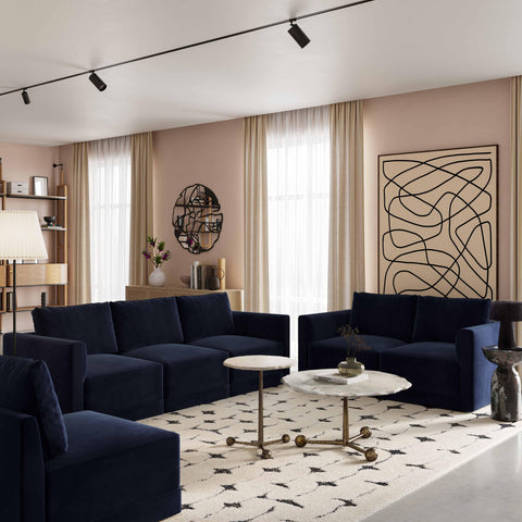 Margaux Versailles Performance Velvet Modular LAF Corner Chair - image 2