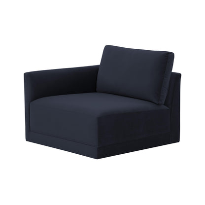 Bree Navy LAF Corner Chair