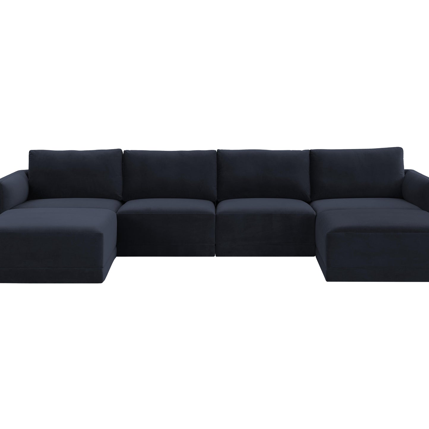 bree navy modular u sectional