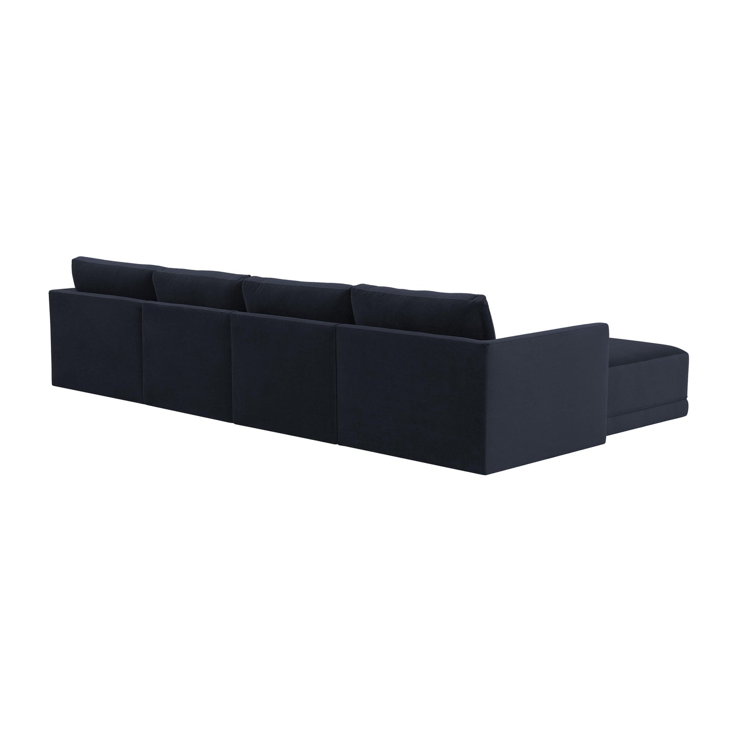 bree navy modular u sectional