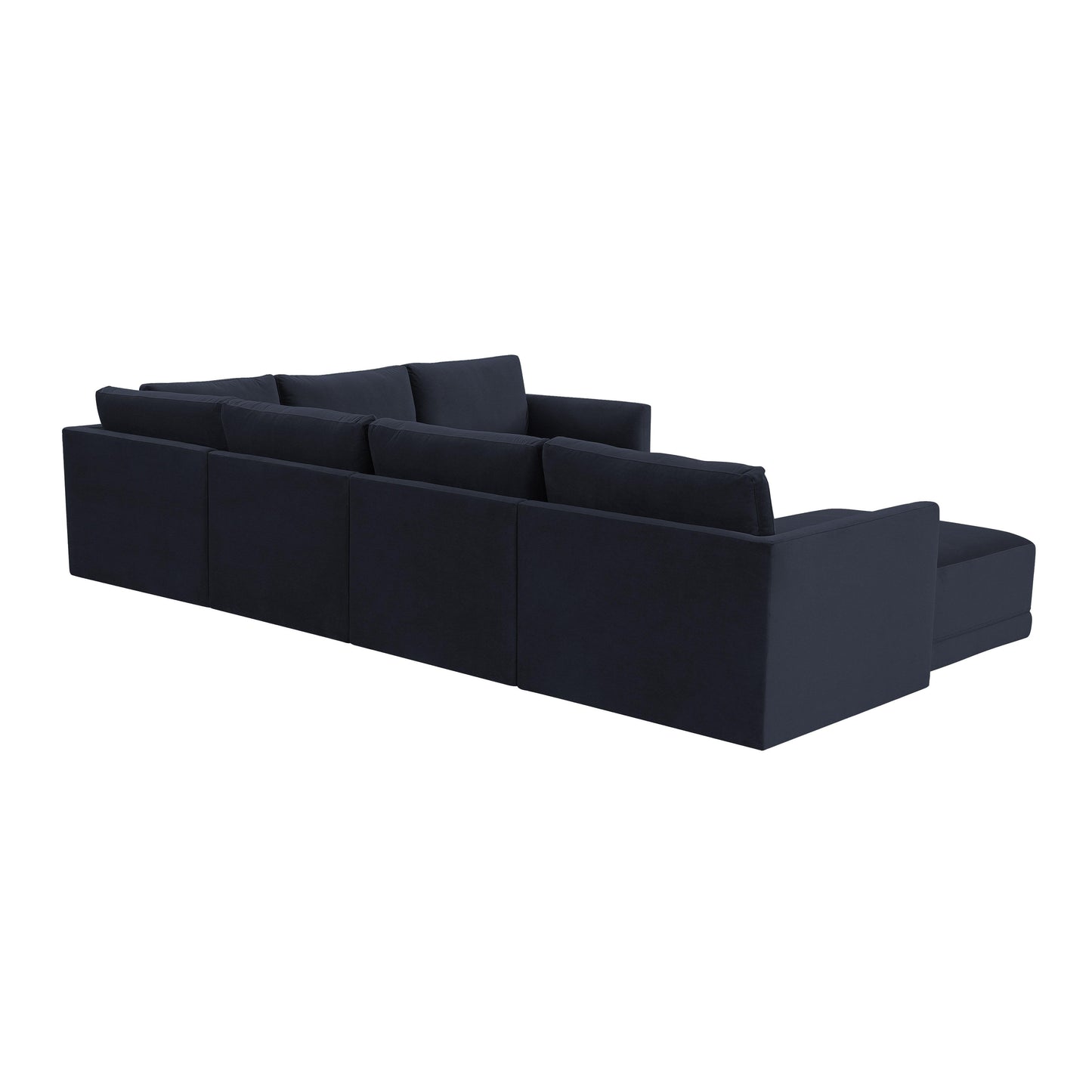 bree navy modular large chaise sectional