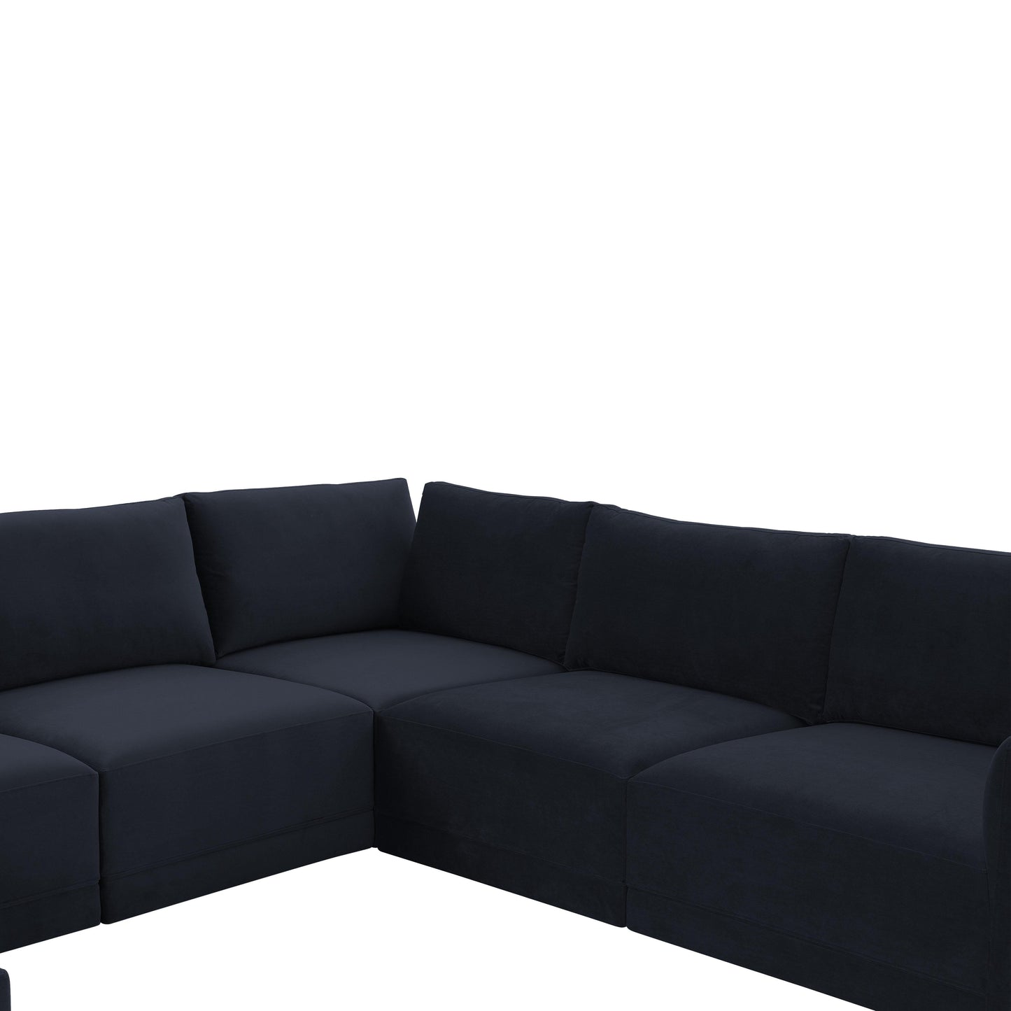 bree navy modular large chaise sectional