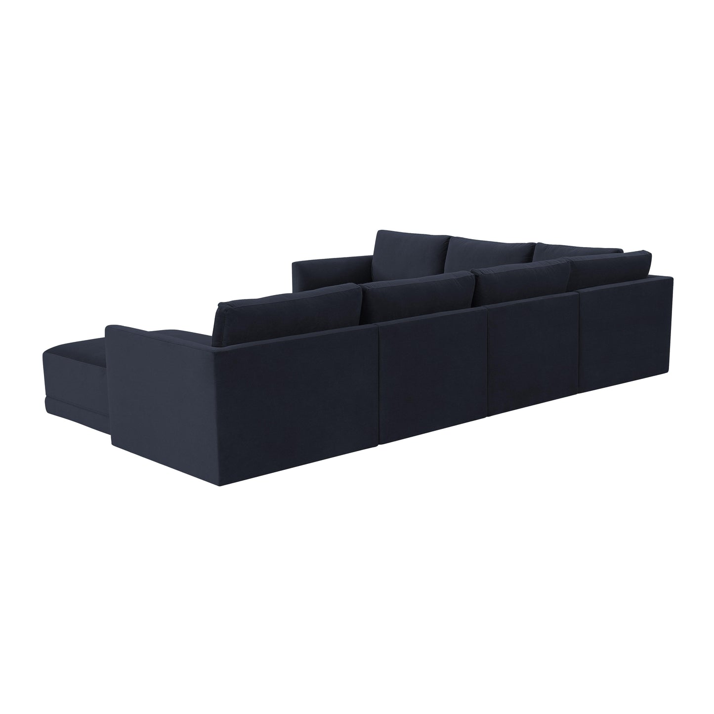 bree navy modular large chaise sectional