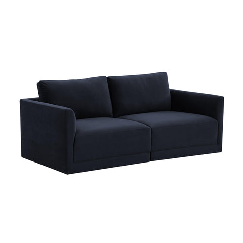 Margaux Versailles 74" Performance Velvet Modular Loveseat - image 1