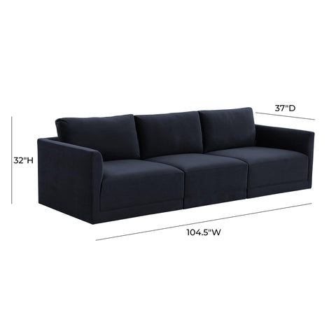 Margaux Versailles 105" Performance Velvet Modular Sofa - image 5