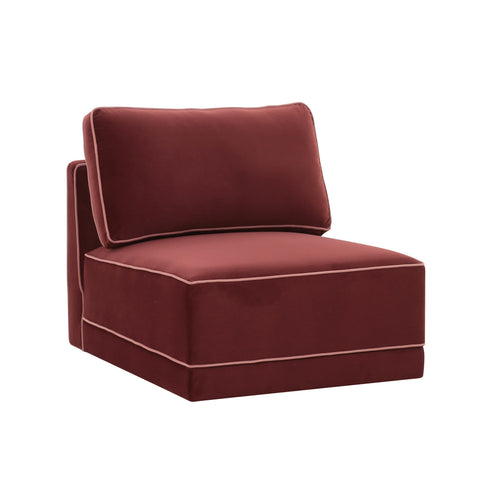 Margaux Versailles Performance Velvet Modular Armless Chair - image 1