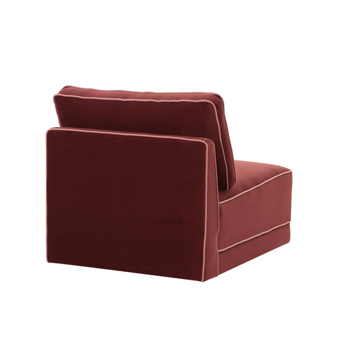 Margaux Versailles Performance Velvet Modular Armless Chair - image 2