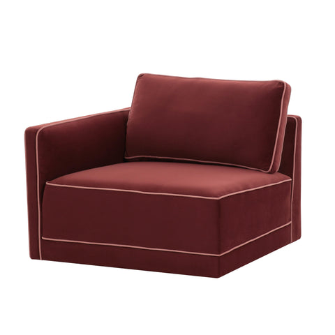Margaux Versailles Performance Velvet Modular LAF Corner Chair - image 1