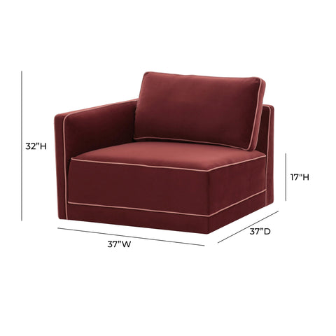 Margaux Versailles Performance Velvet Modular LAF Corner Chair - image 5