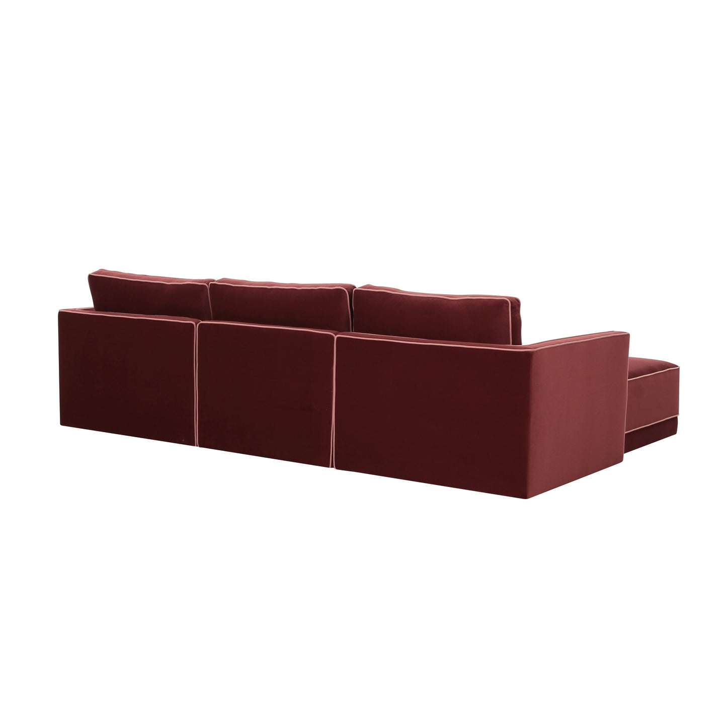 peele berry red modular sectional