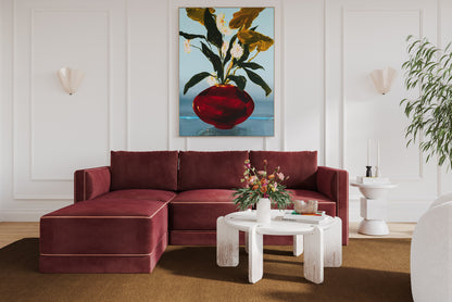 Peele Berry Red Modular Sectional