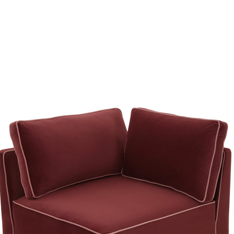 Margaux Versailles Performance Velvet Modular Corner Chair - image 3