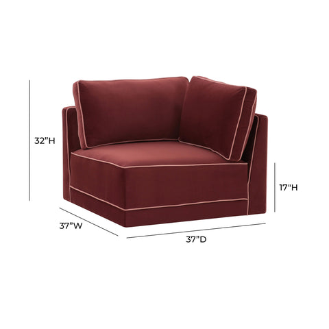 Margaux Versailles Performance Velvet Modular Corner Chair - image 5