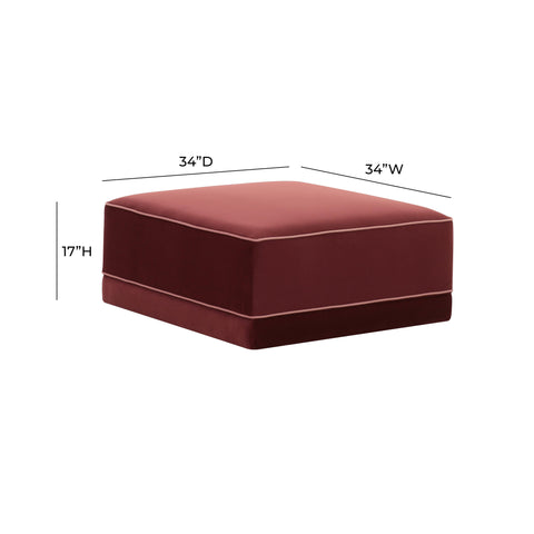 Margaux Versailles Performance Velvet Modular Ottoman - image 3