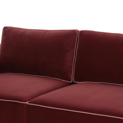 Peele Berry Red Modular Sofa