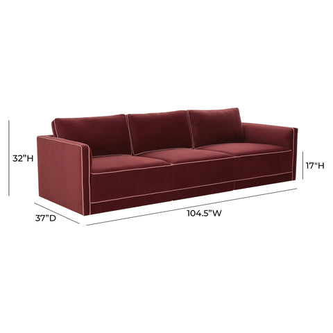 Margaux Versailles 105" Performance Velvet Modular Sofa - image 7