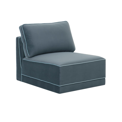 Margaux Versailles Performance Velvet Modular Armless Chair - image 2