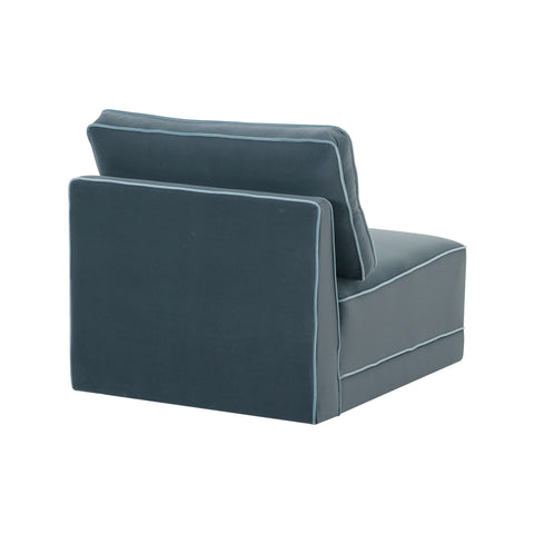 Margaux Versailles Performance Velvet Modular Armless Chair - image 3