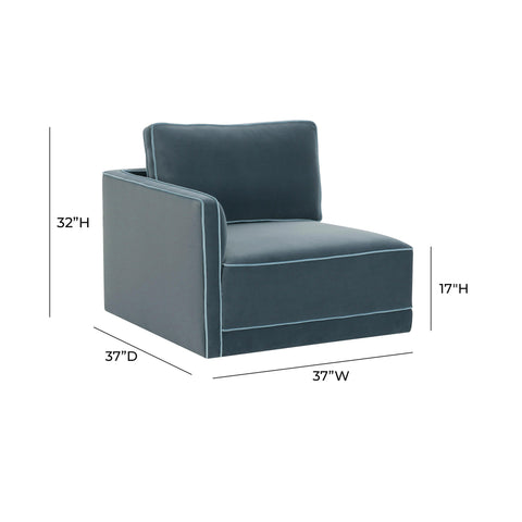Margaux Versailles Performance Velvet Modular LAF Corner Chair - image 5