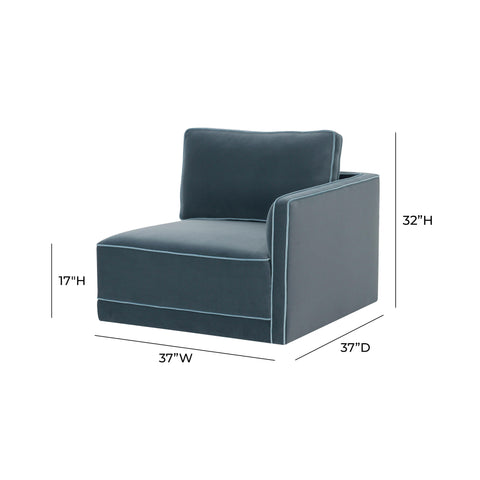 Margaux Versailles Performance Velvet Modular RAF Corner Chair - image 5
