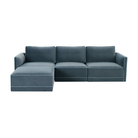 Margaux Versailles 4-Piece Performance Velvet Modular Sectional - image 3