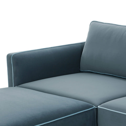 Margaux Versailles 6-Piece Performance Velvet Modular U Sectional - image 5