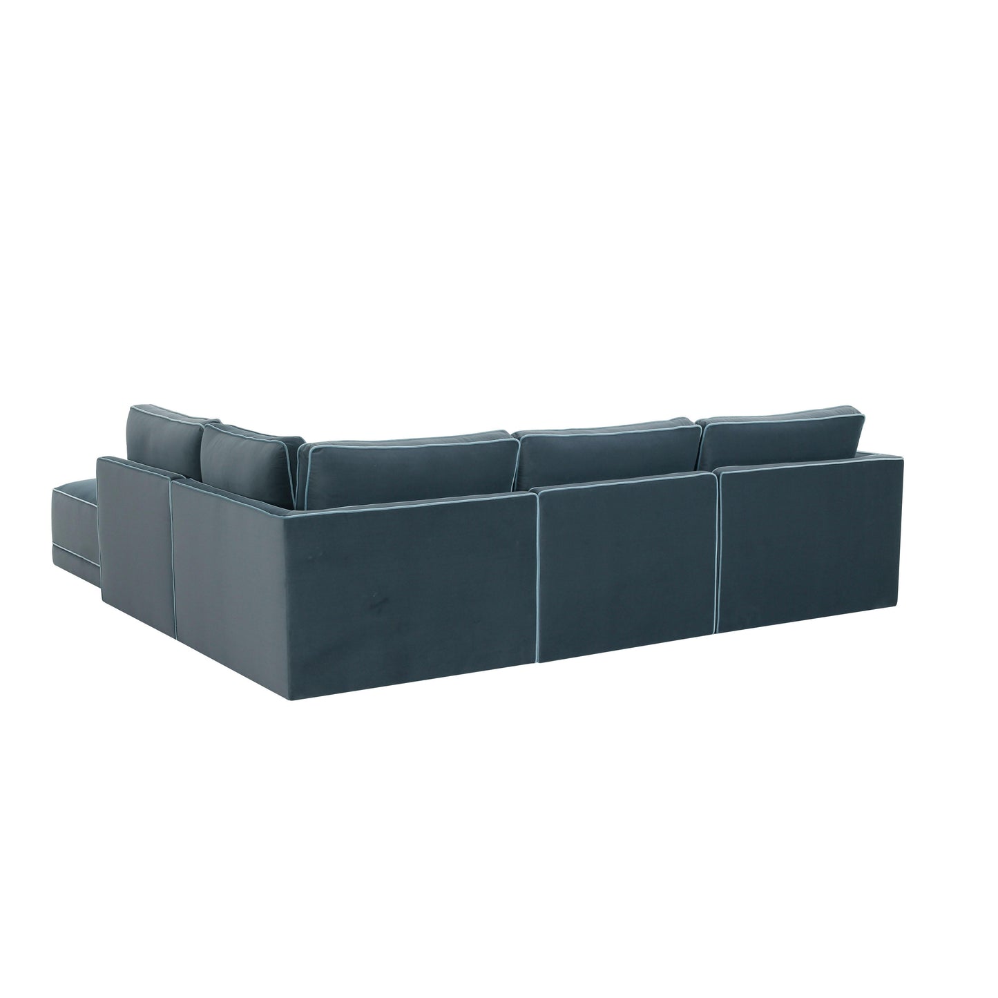 peele misty blue modular raf sectional